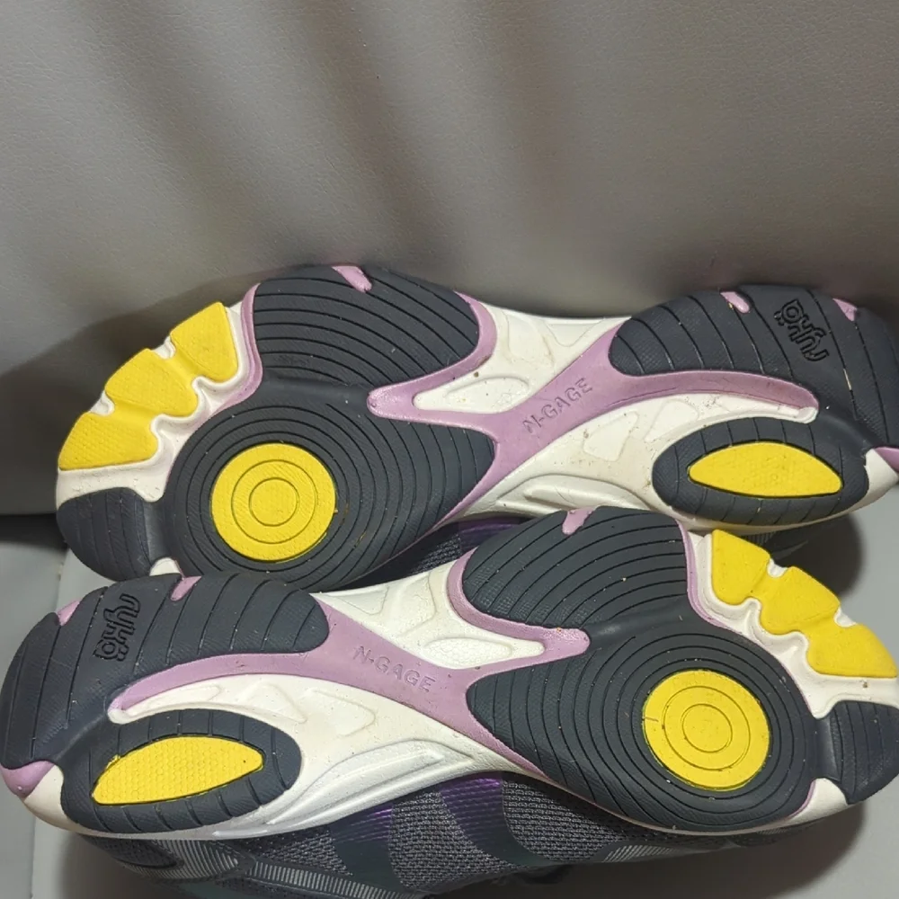 Ryka Gray and Pink Athletic Shoes with Breathable Mesh - Picture 4 of 5